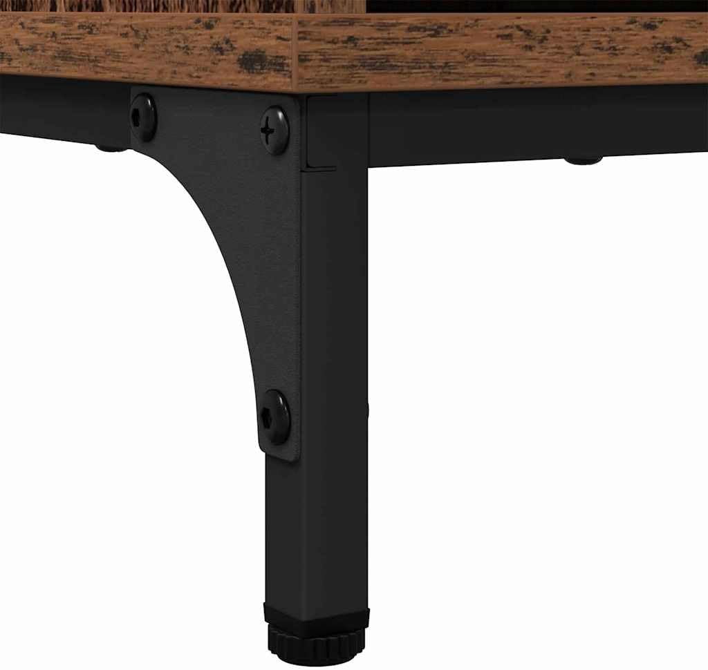 vidaXL Sideboard Altholz 89,5 x 33 x 82 cm Holzwerkstoff, Moderner Sideboard, viel Stauraum, rechteckiges Buffet, freistehender Organizer, verstellbare Fächer