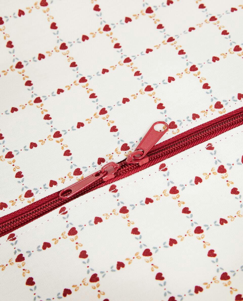 SACO DE GUARDA-PRESENTES INFANTIL DE NATAL COM CORAÇÕES
