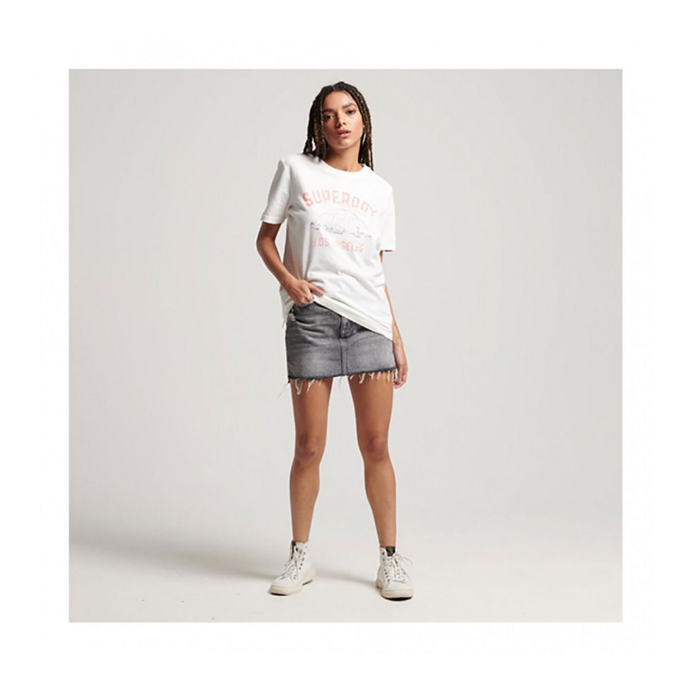 Superdry VINTAGE CITY SOUVENIR - Tee-shirt Femme ecru