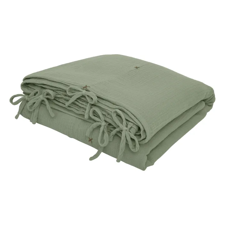 Numero 74 Housse de couette en coton bio | Sage Green S049