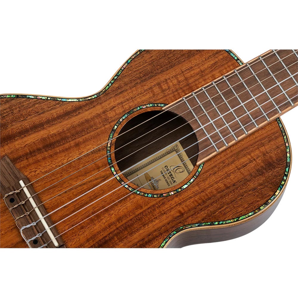 Ortega Mini/Travel Series RGLE18ACA elektrisch-akoestische guitarlele met gigbag