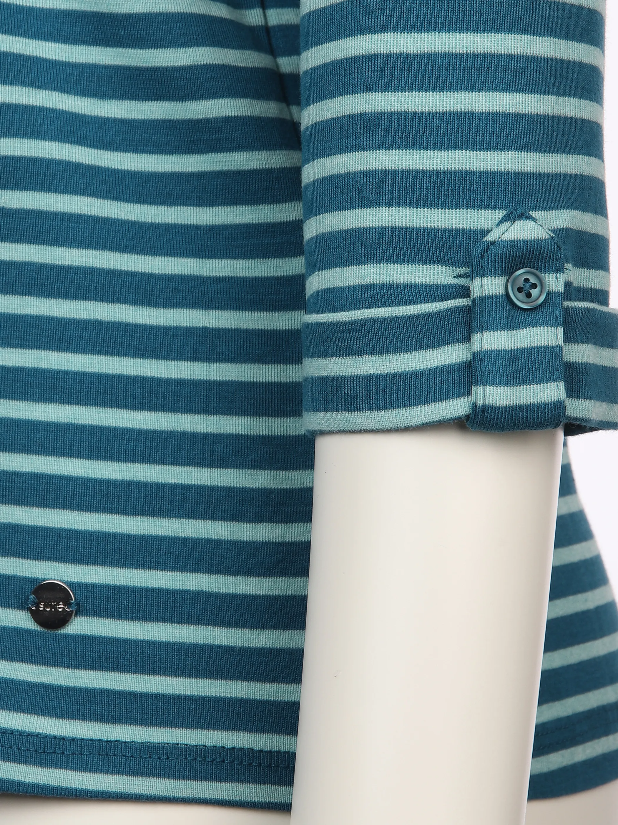 Damen Shirt mit Streifenoptik