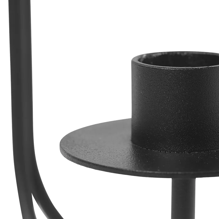 Ferm Living - Sway Kerzenhalter, schwarz
