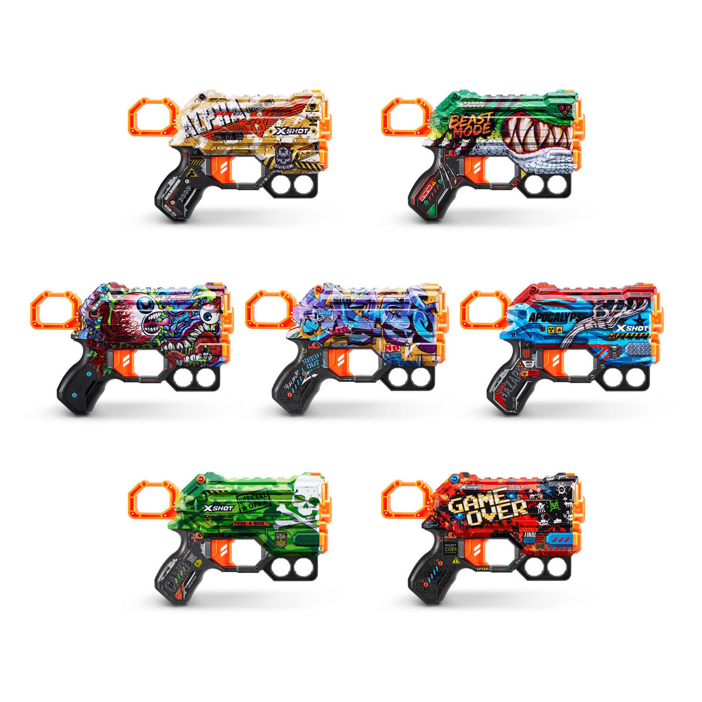 X-Shot Skins Menace met 8 Darts