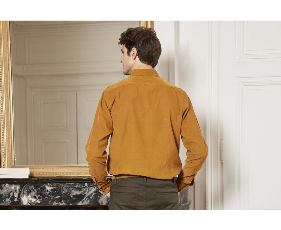 Chemise en velours Caramel - WAYNE