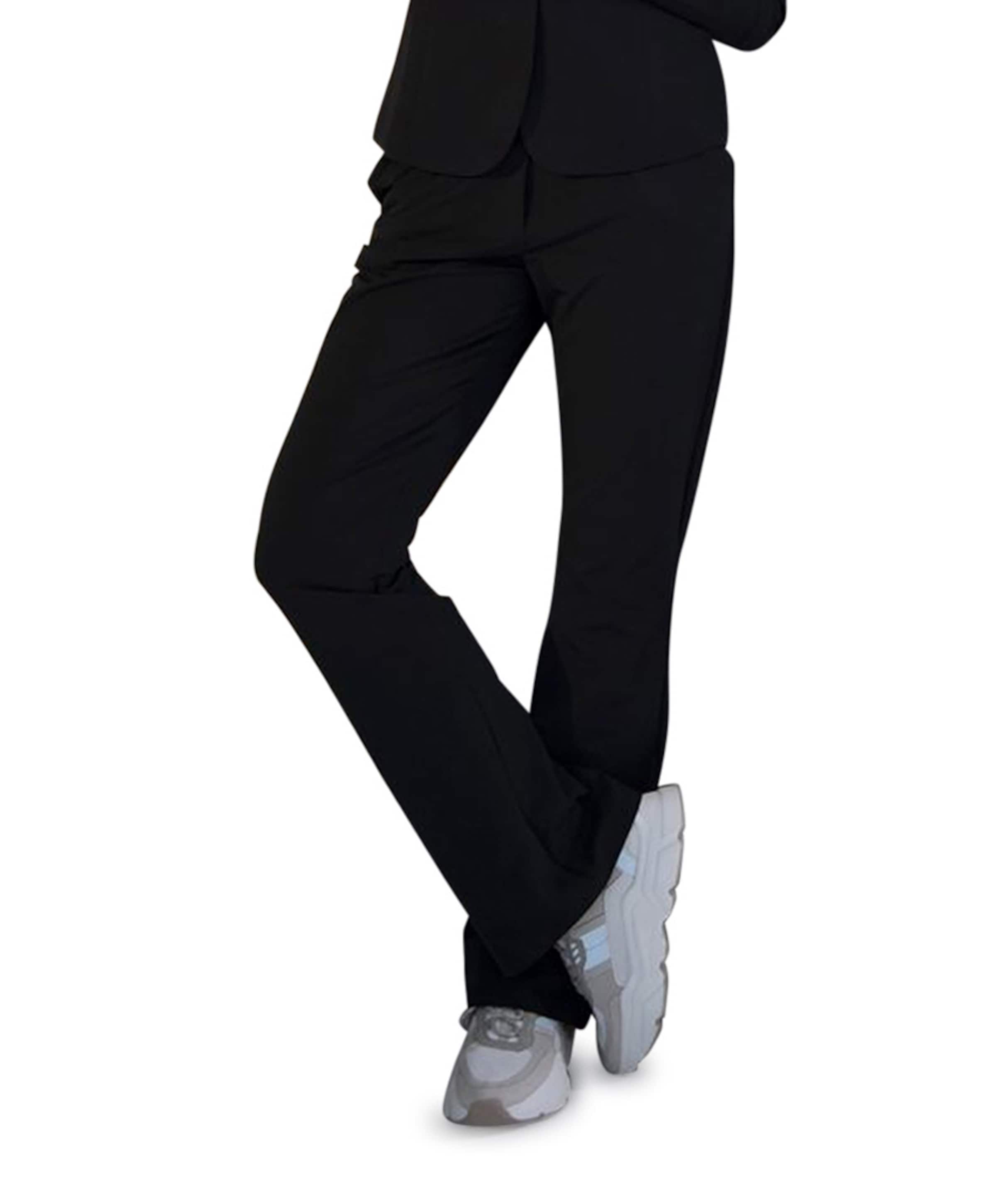 &Co Woman PENELOPE FLARE TRAVEL dames broek zwart