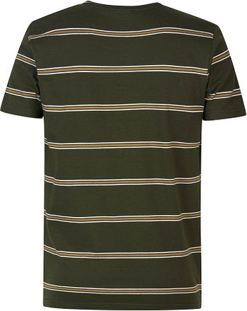 Petrol T-Shirt Rugby Gestreept Donkergroen M-3030-TSR615-6092 kopen