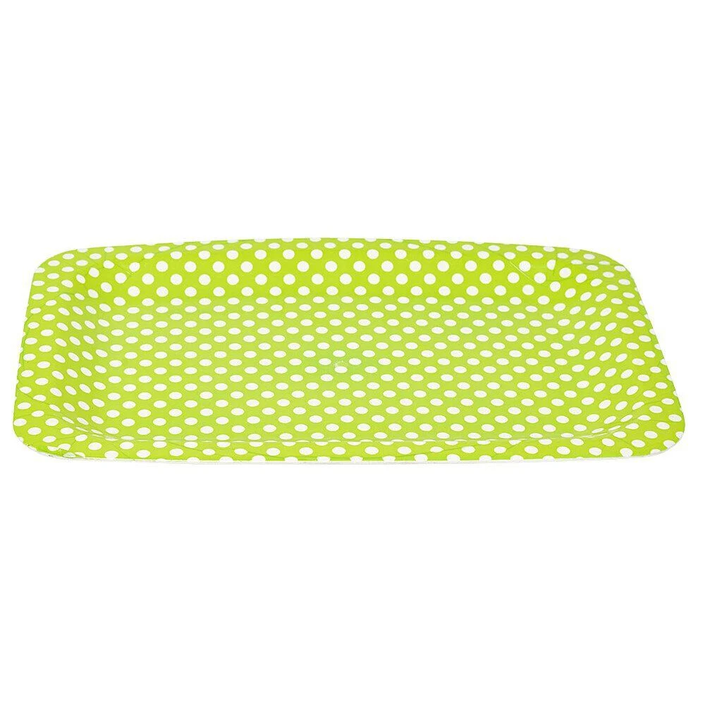 Plateau en plastique à motif pois