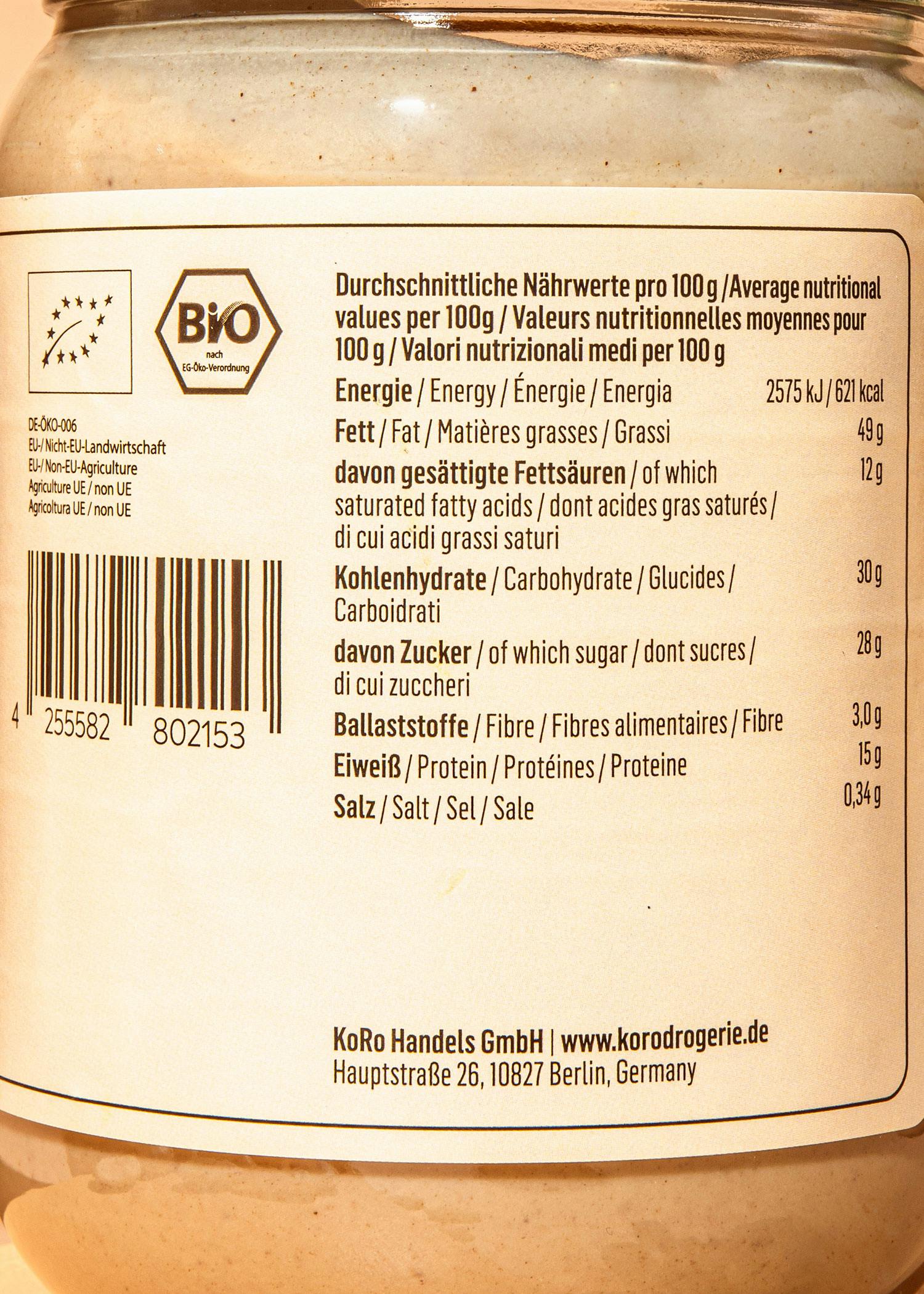 Bio Mandel Tonka Creme 500 g