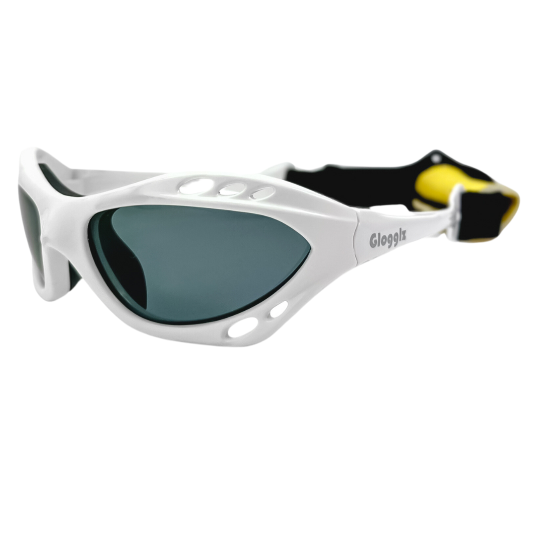Glogglz Rayz UV-beschermde zonnebril - White