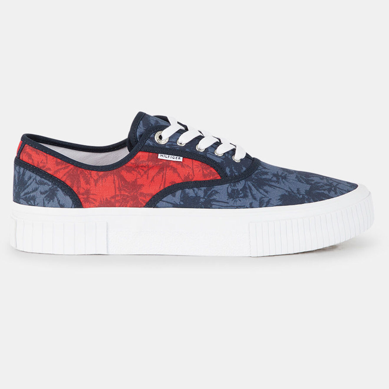 Tommy Hilfiger Baskets Canvas imprimées bleu/rouge