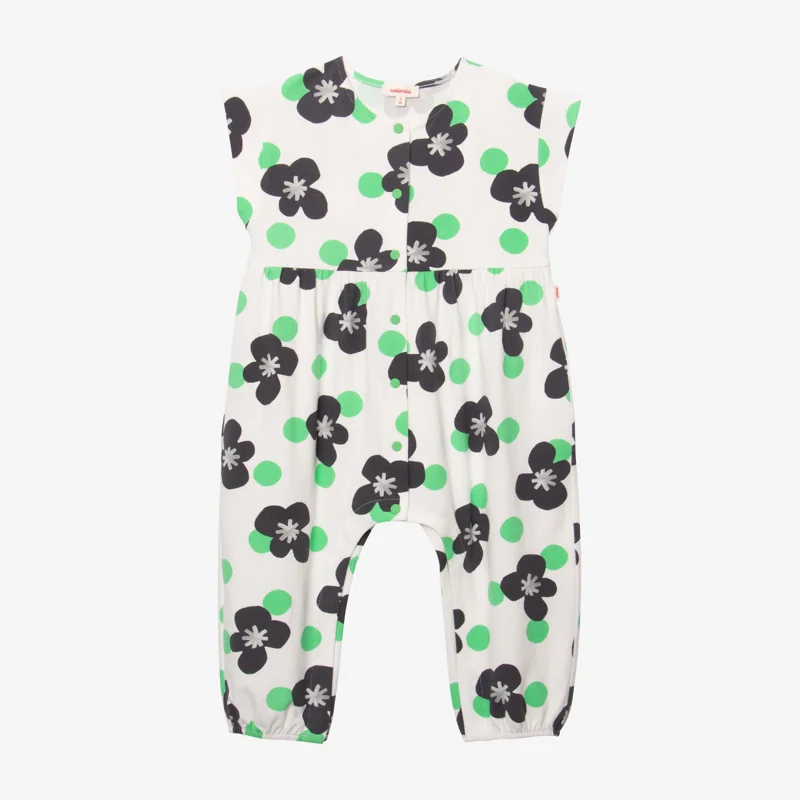 Combi longue bébé fille fleurs pop beige Catimini Beige