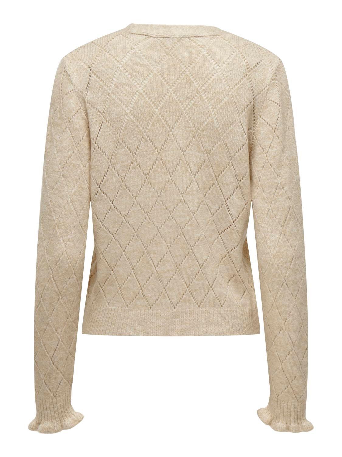 JDYLETTY Strickjacke Oatmeal