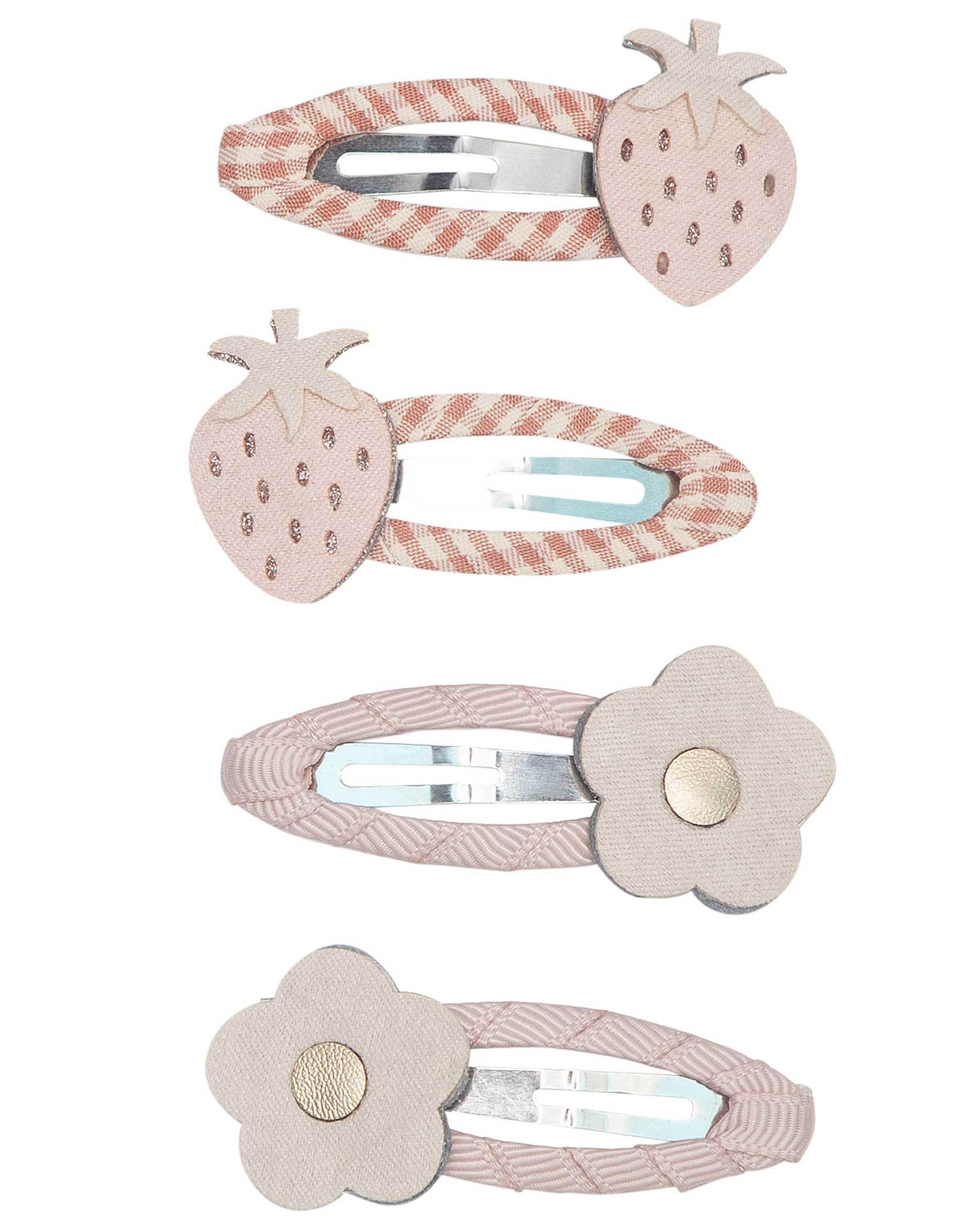Haarspange STRAWBERRY 4er-Set