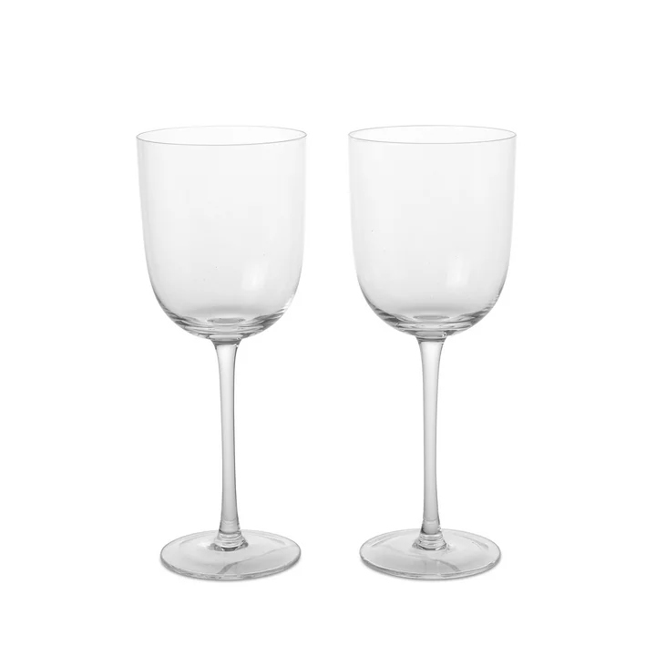 Ferm Living - Host Weissweinglas, klar (2er-Set)