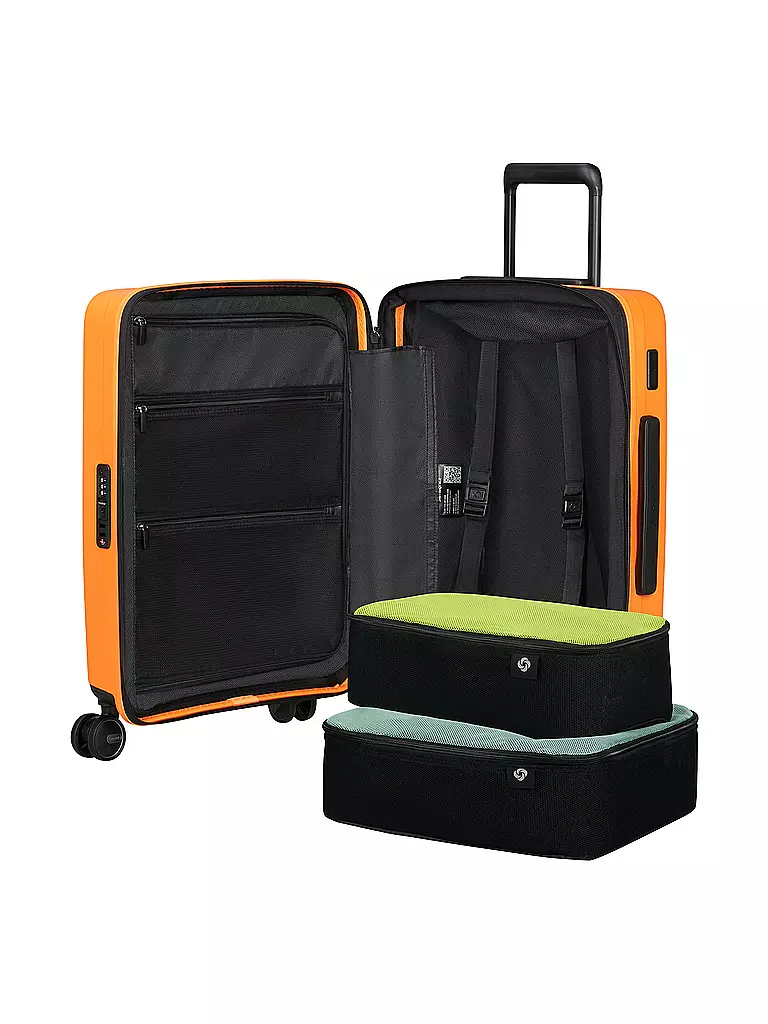 SAMSONITE Trolley  RESTACKD SPINNER 55cm erweiterbar papaya orange