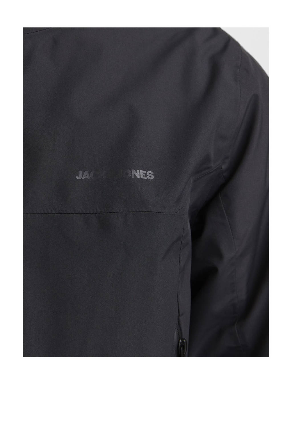 JACK & JONES gewatteerde winterjas JCOSUMMIT zwart
