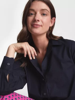 Blusa de renda com logotipo adaptável