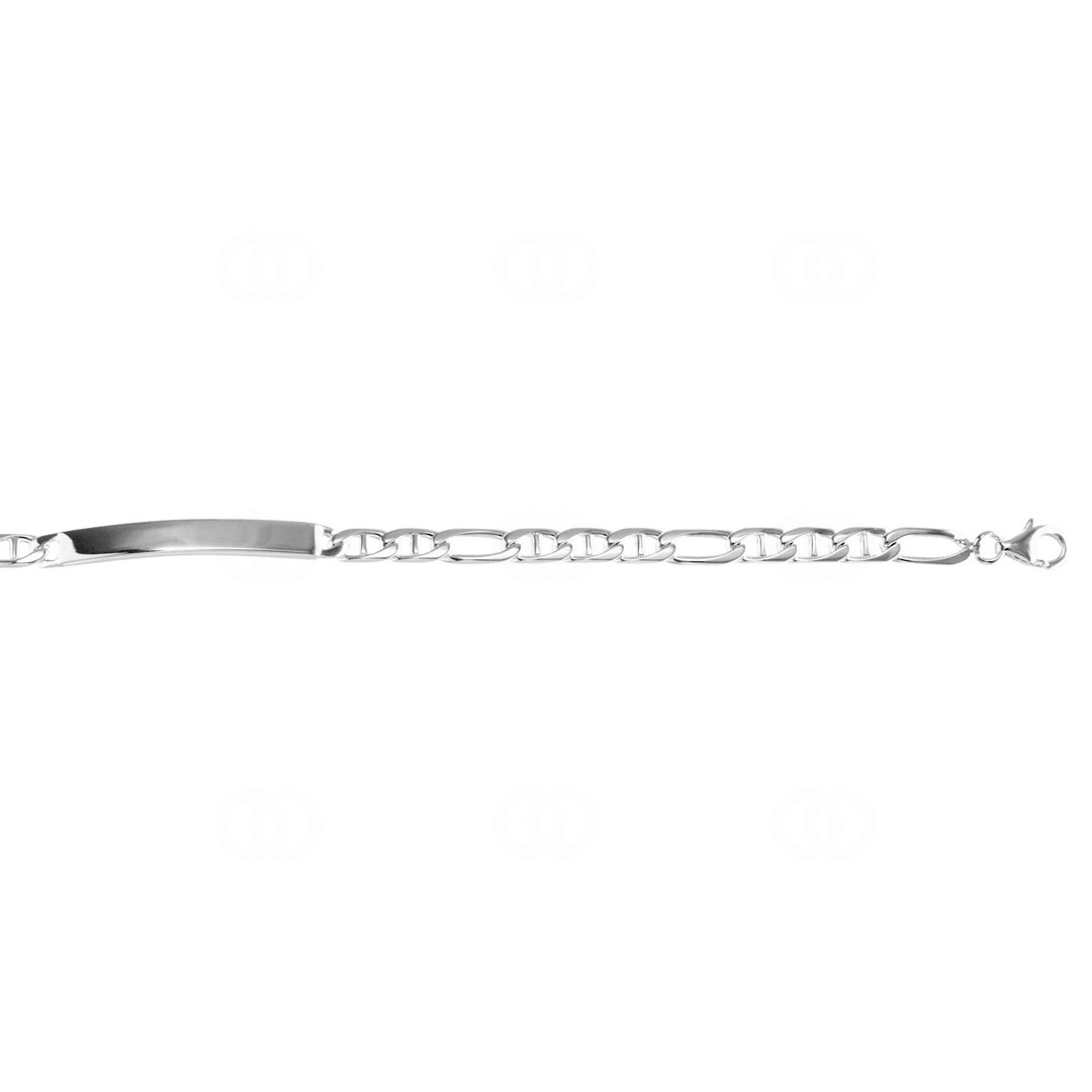 Gravurarmband Fantasie 925 Silber rhodiniert 4.1mm
