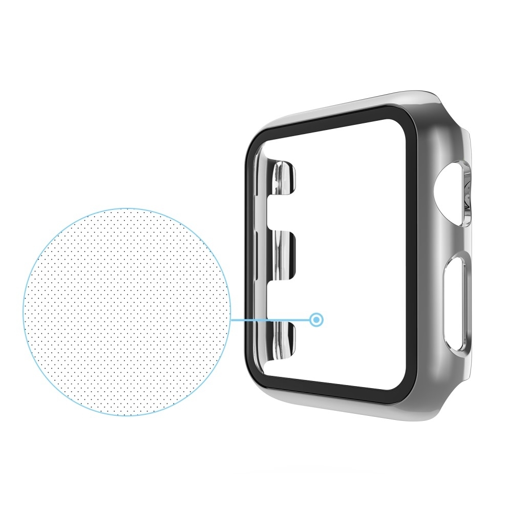 Apple Watch (40mm) Hardcase Bumper   Display Schutzfolie - Silber