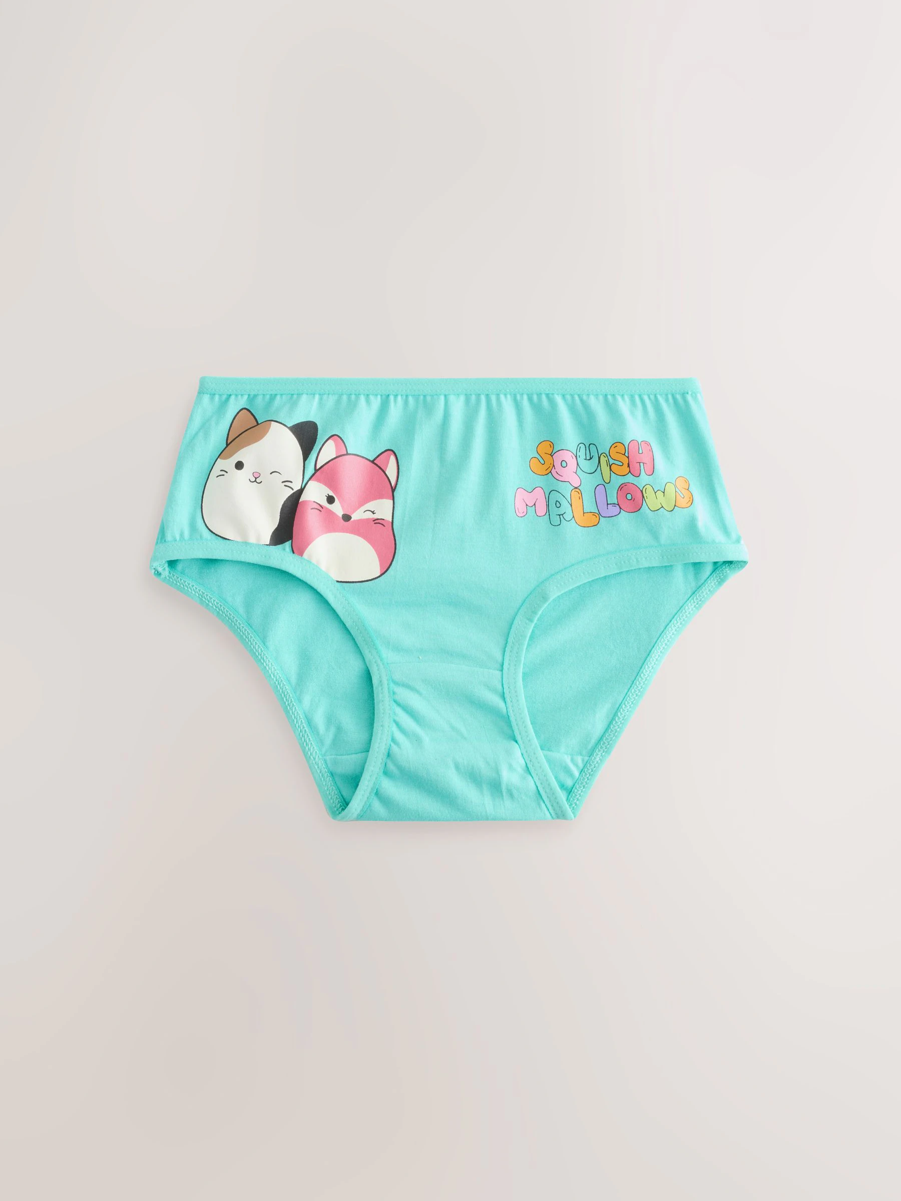 Rood/groen - 100% katoenen Squishmallow Onderbroeken set van 5 (5-14jr)