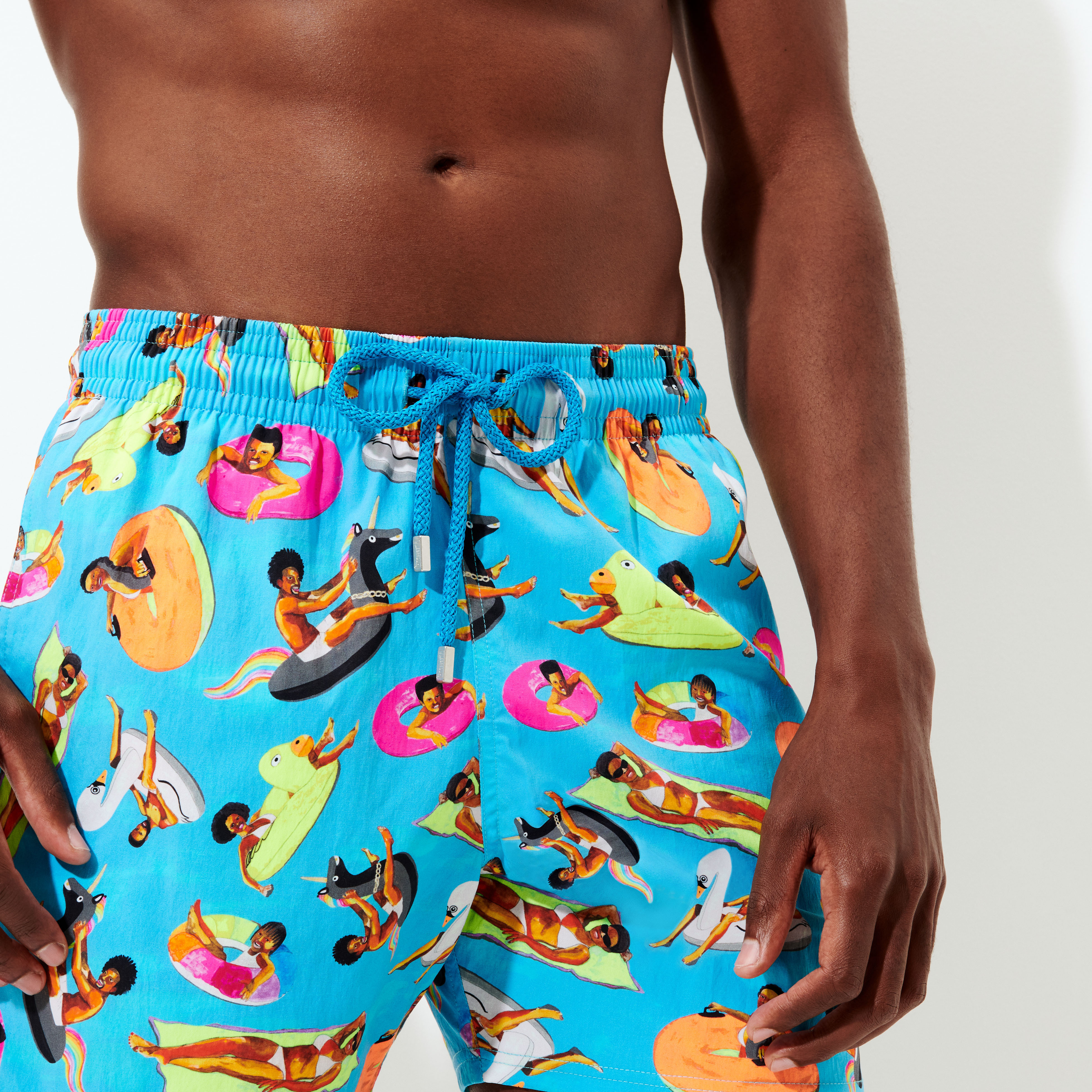 Maillot de Bain Court Stretch Homme - Derrick Adams x Vilebrequin