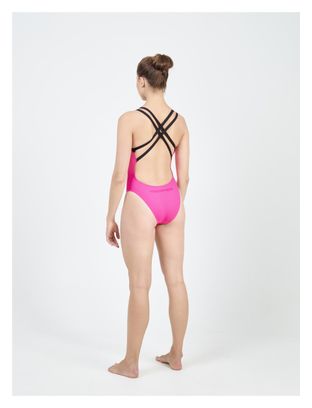 Maillot de Bain Aquasphere Essential Open Back Bright Rose / Noir