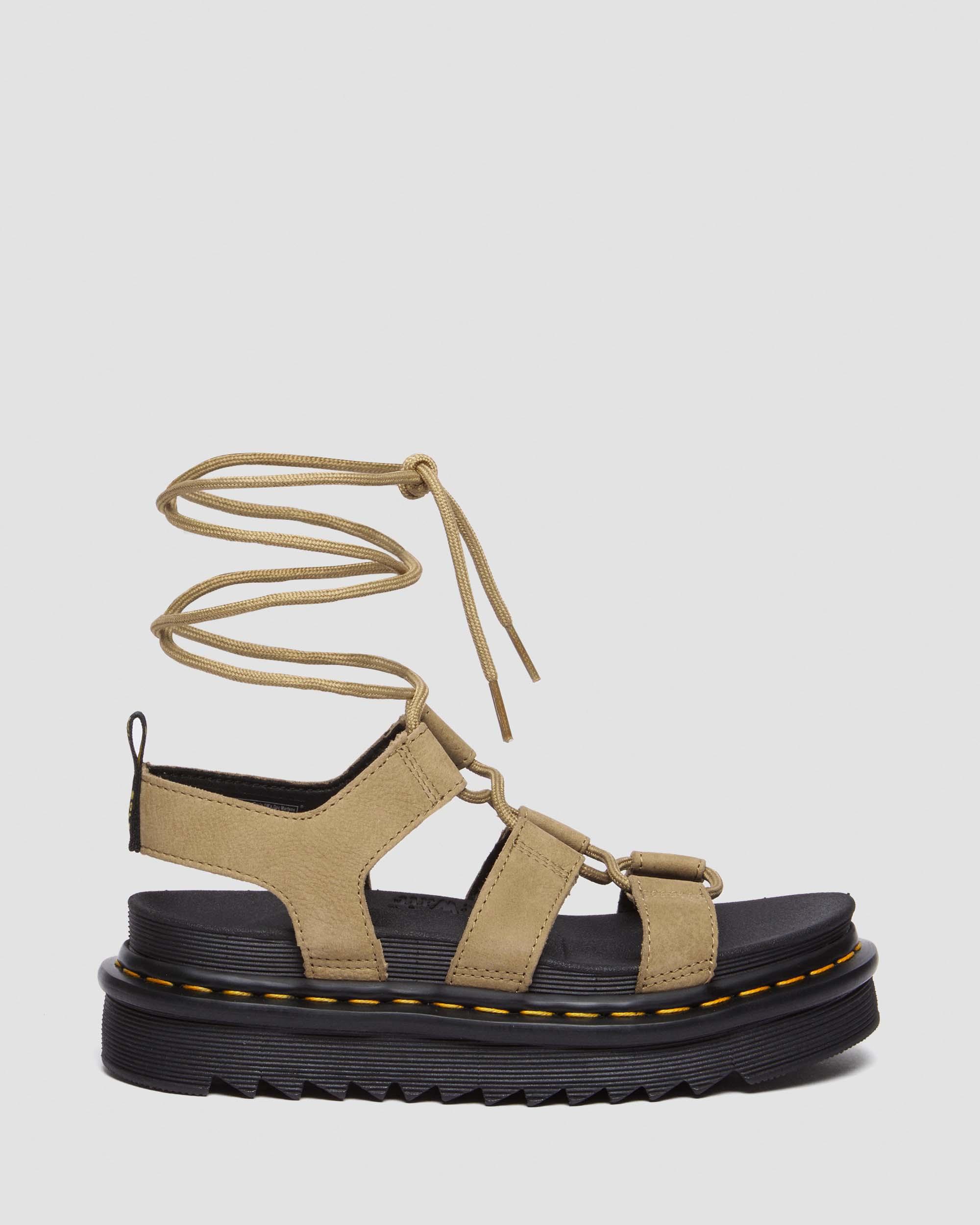 Nartilla Tumbled Nubuck Leder Gladiatorsandalen