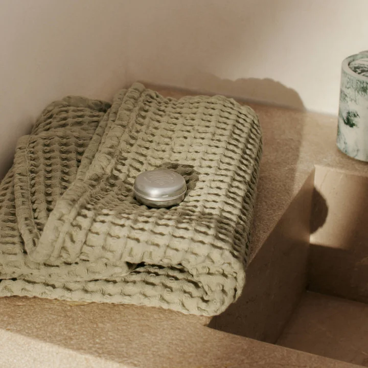 Ferm Living - Organic Handtuch, 50 x 100 cm, light celedon