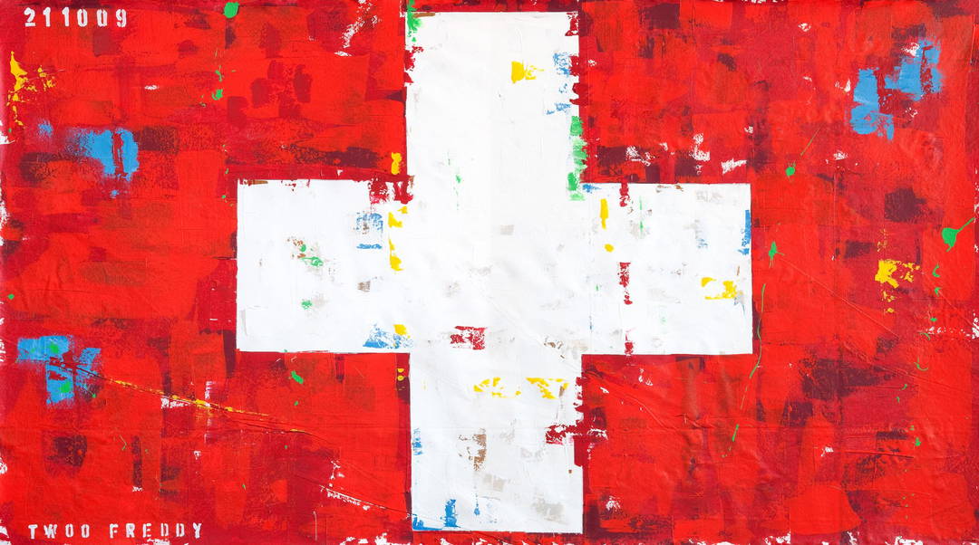 Suisse Flag by Freddy Reitz - Limited Edition. Edition of: 100. Signed.