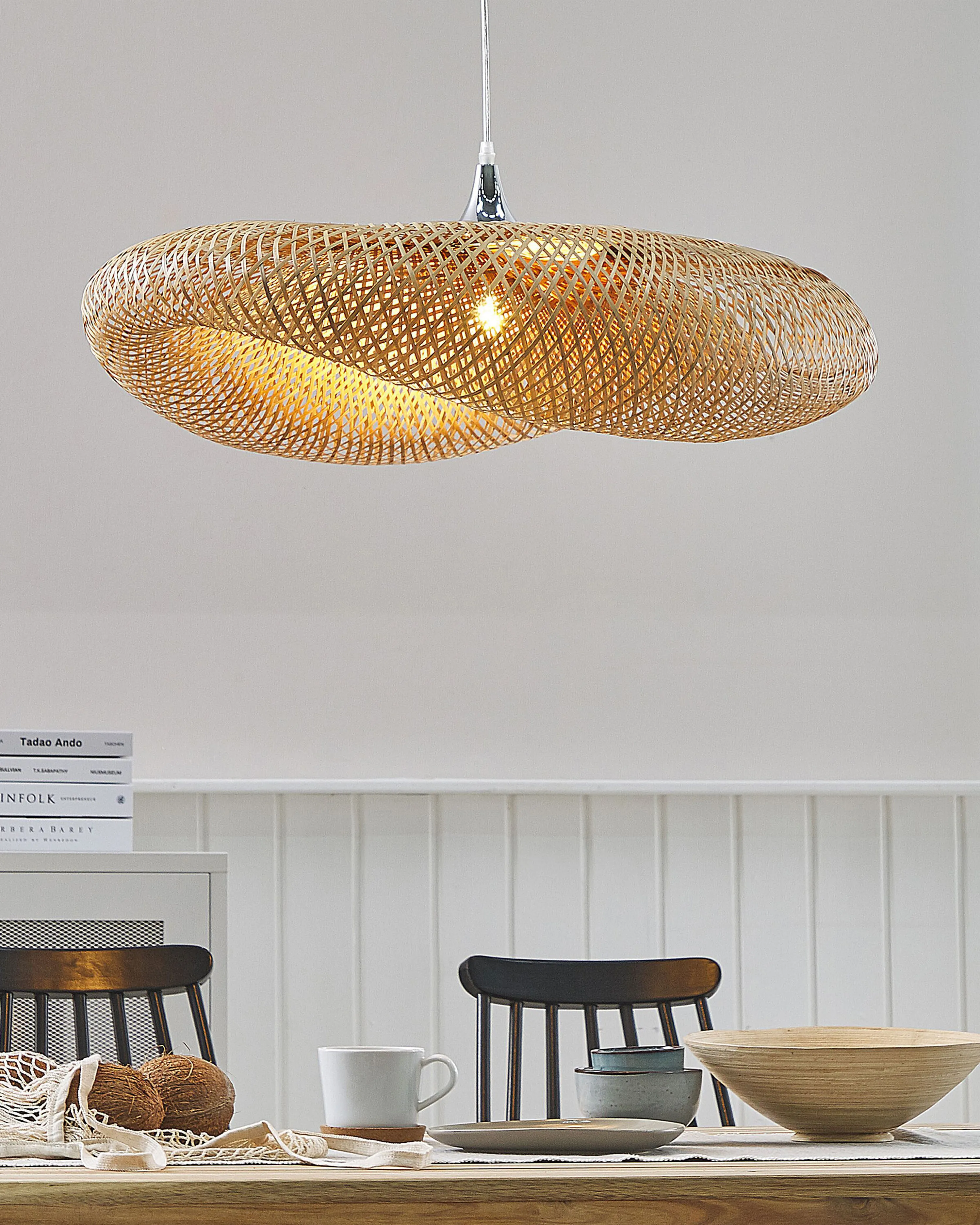 Hanglamp BOYNE Bamboehout Lichtbruin