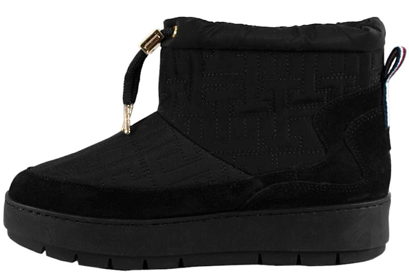 TOMMY HILFIGER MONOGRAM SNOWBOOT BLACK VINTERSTØVLE