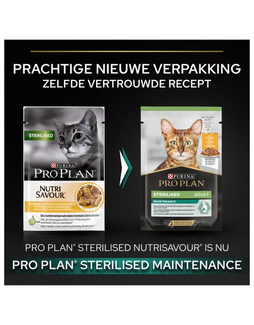 Pro Plan Cat Nutri Savour Sterilised Multipack - Kattenvoer - Kip 10x85 g