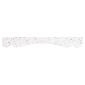 Decorlijst grenen wit gegrond 8x57mm 270cm