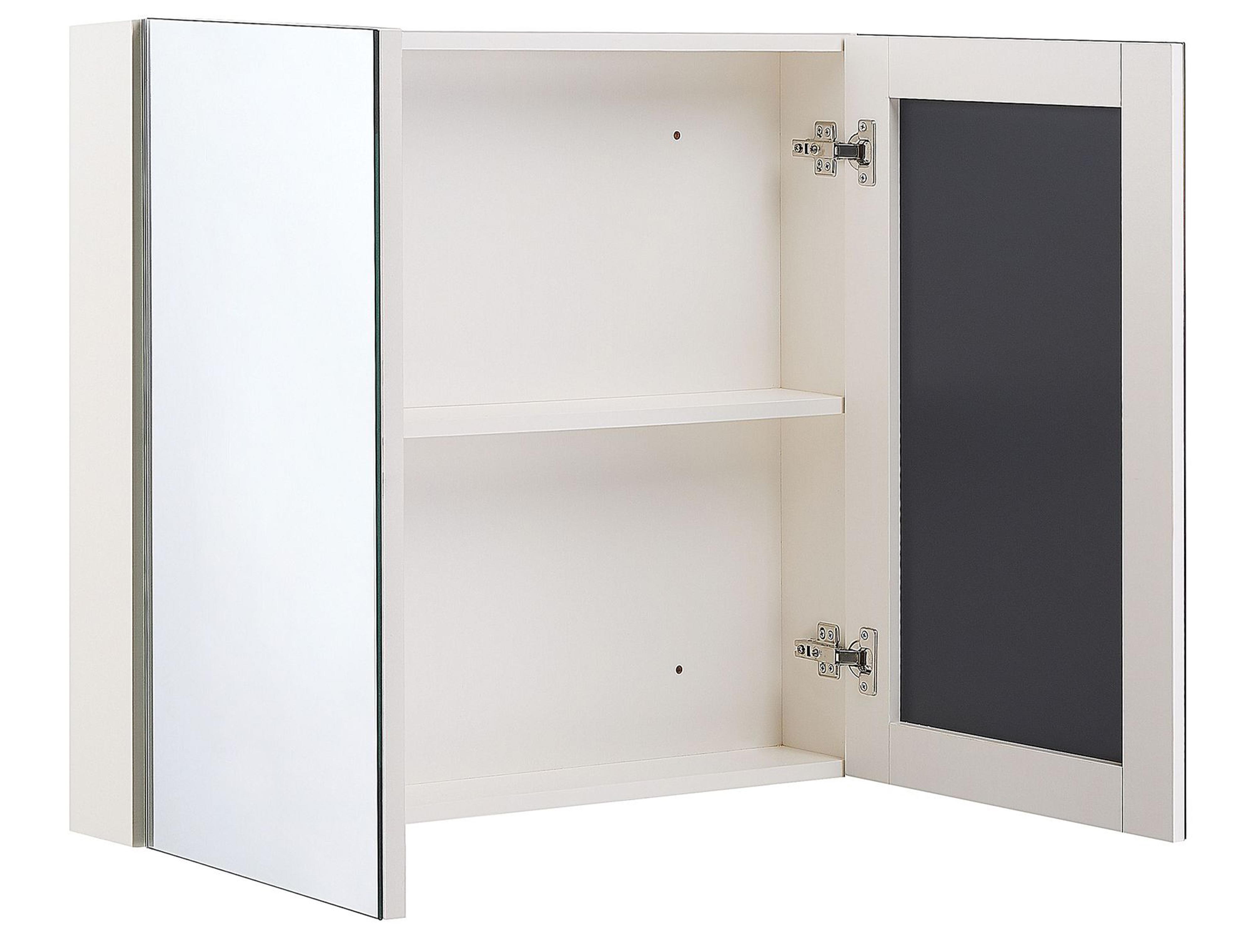 Badkamer wandkast met spiegel NAVARRA 80 cm 70 cm Wit