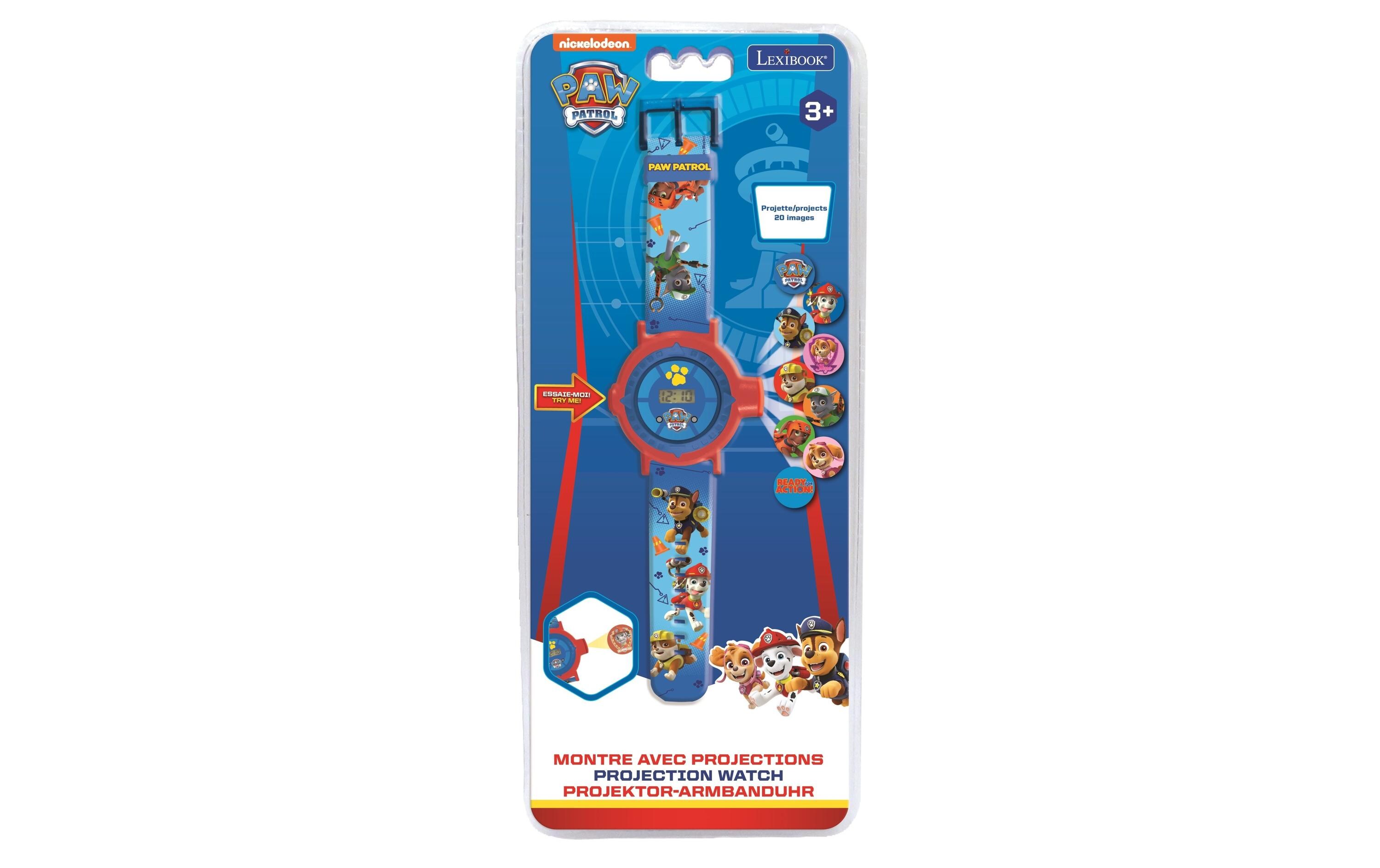 Paw Patrol Digital-ProjektionsuhrEine 2-in-1-Uhr mit digitalem Bildschirm
