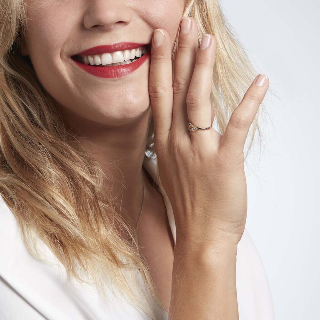 Bague Or Jaune Daegan Oxydes De Zirconium