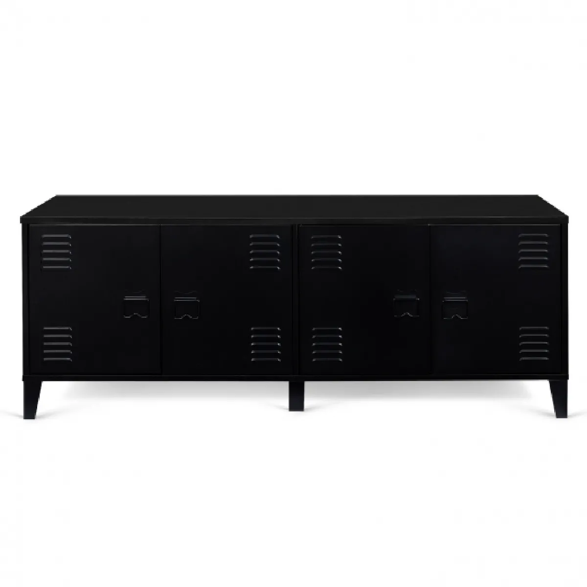 Idmarket market Buffet Bas ESTER 4P - Noir