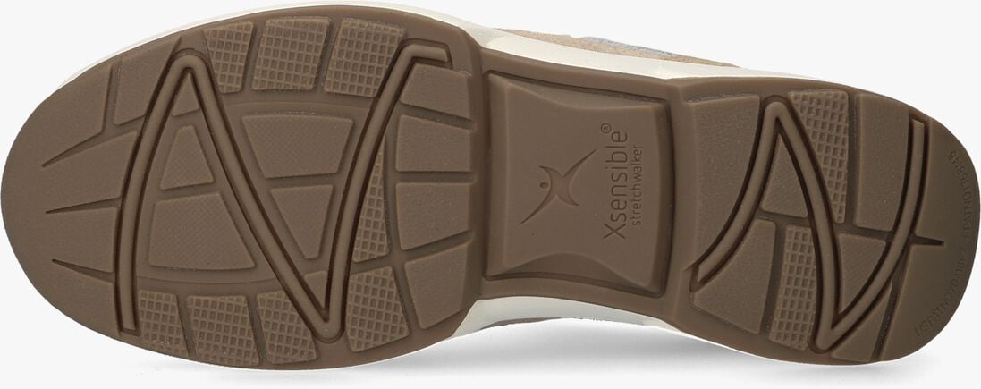 beige xsensible lage sneakers pristina