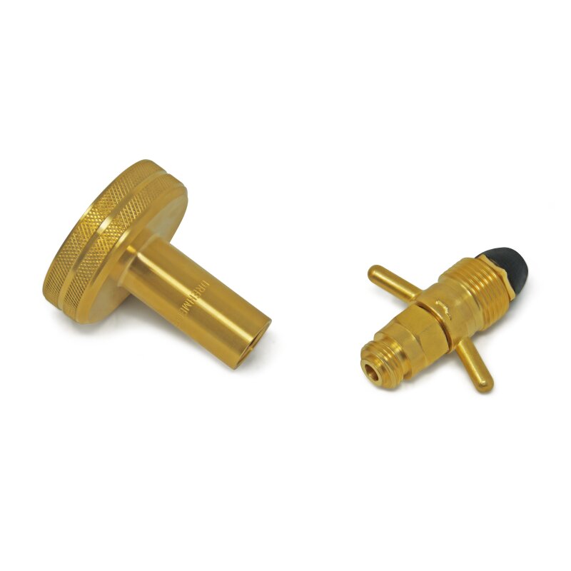 DREHMEISTER DISH Gasflaschen Adapter Campinggas Adapter 0,880-14 NGO LH (G.10) - 113mm