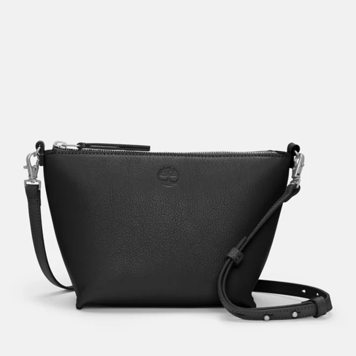 Sac à bandoulière en cuir Tuckerman pour femme en noir