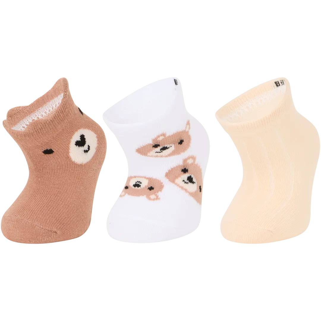 Hoodadoo babysokjes Maten 68 - 92 | 3 paar | diverse varianten