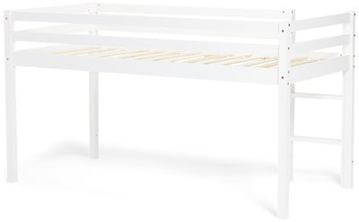 JLY PIRAT Juniorseng Med Sengegardin 90x190, Hvit