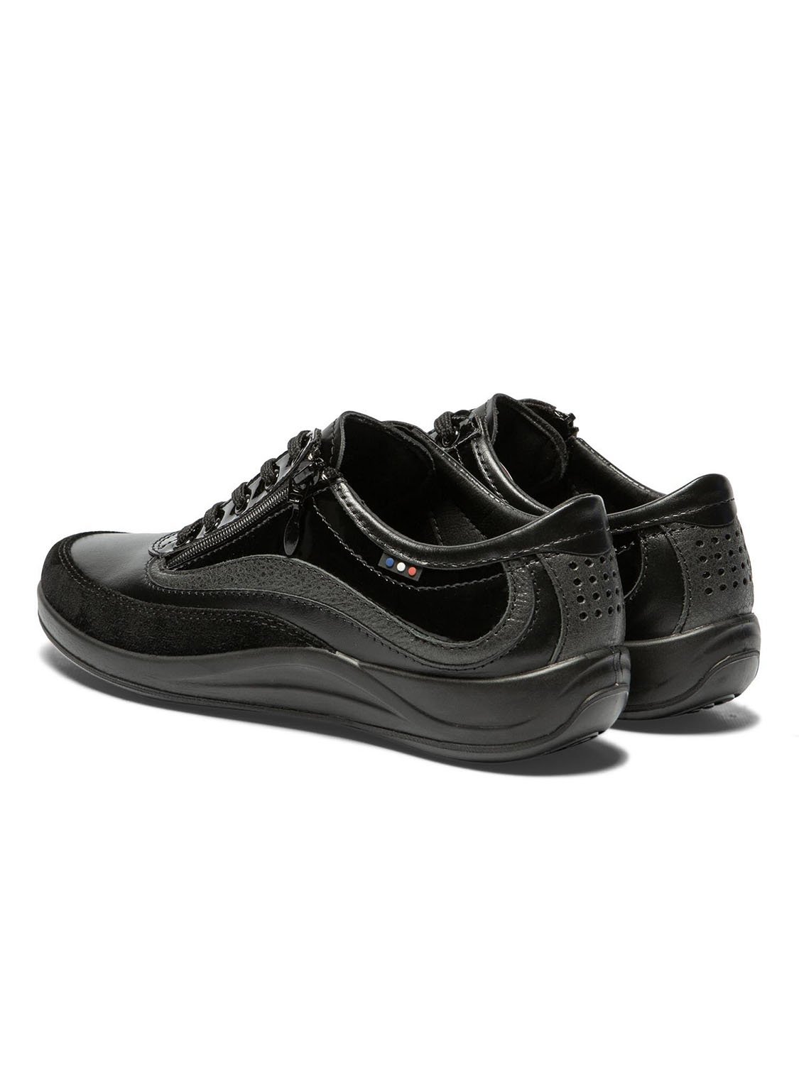 Baskets FemmeConfort bi-matière Noire