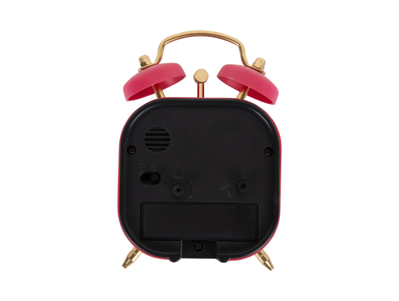 Alarm Clock Metallic Glam Square KA5921BK Black