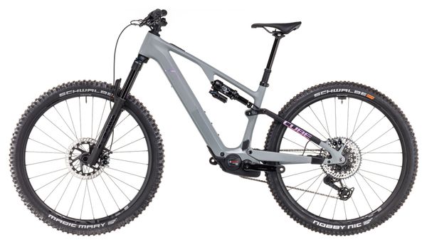 VTT Électrique Tout-Suspendu Cube AMS Hybrid One44 C:68X TM 400X Sram GX Eagle AXS 12V 400 Wh 29'' Gris Vert Swamp 2025