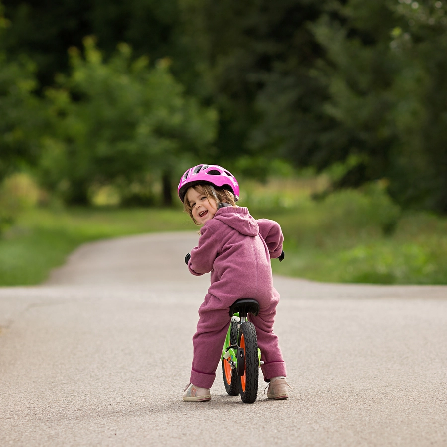 Hoppediz Overall Fleece-Overall mit Umschlagbündchen beere