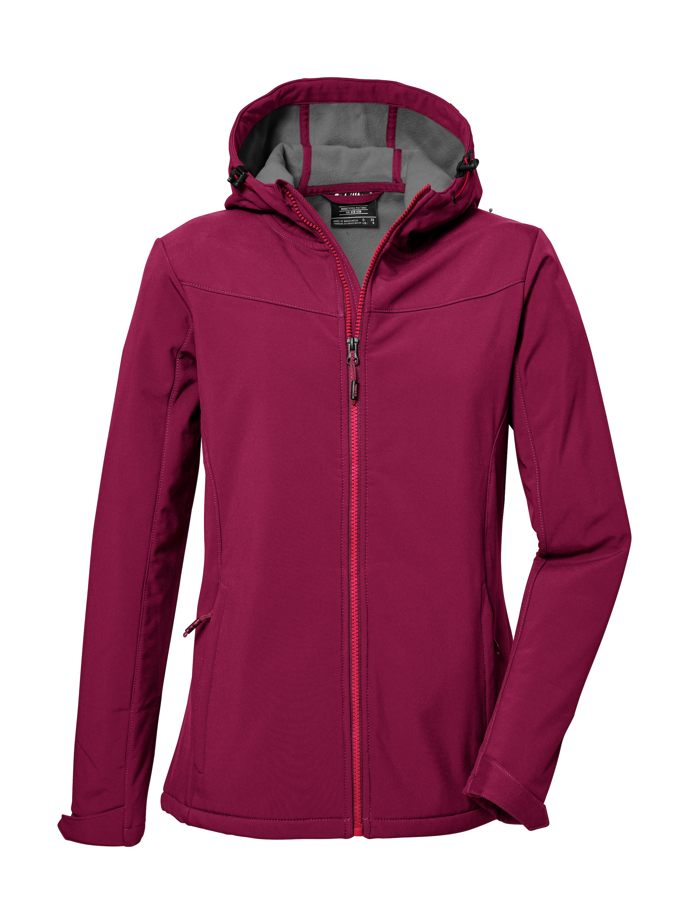 Killtec Softshelljacke »KOS 179 WMN SFTSHLL JCKT 2« Wind- und wasserabweisende Damen-Softshelljacke, individuell anpassbar