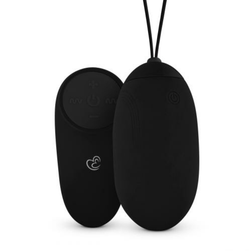 Easytoys XL Vibratie-EiZwart met Afstandsbediening1 set