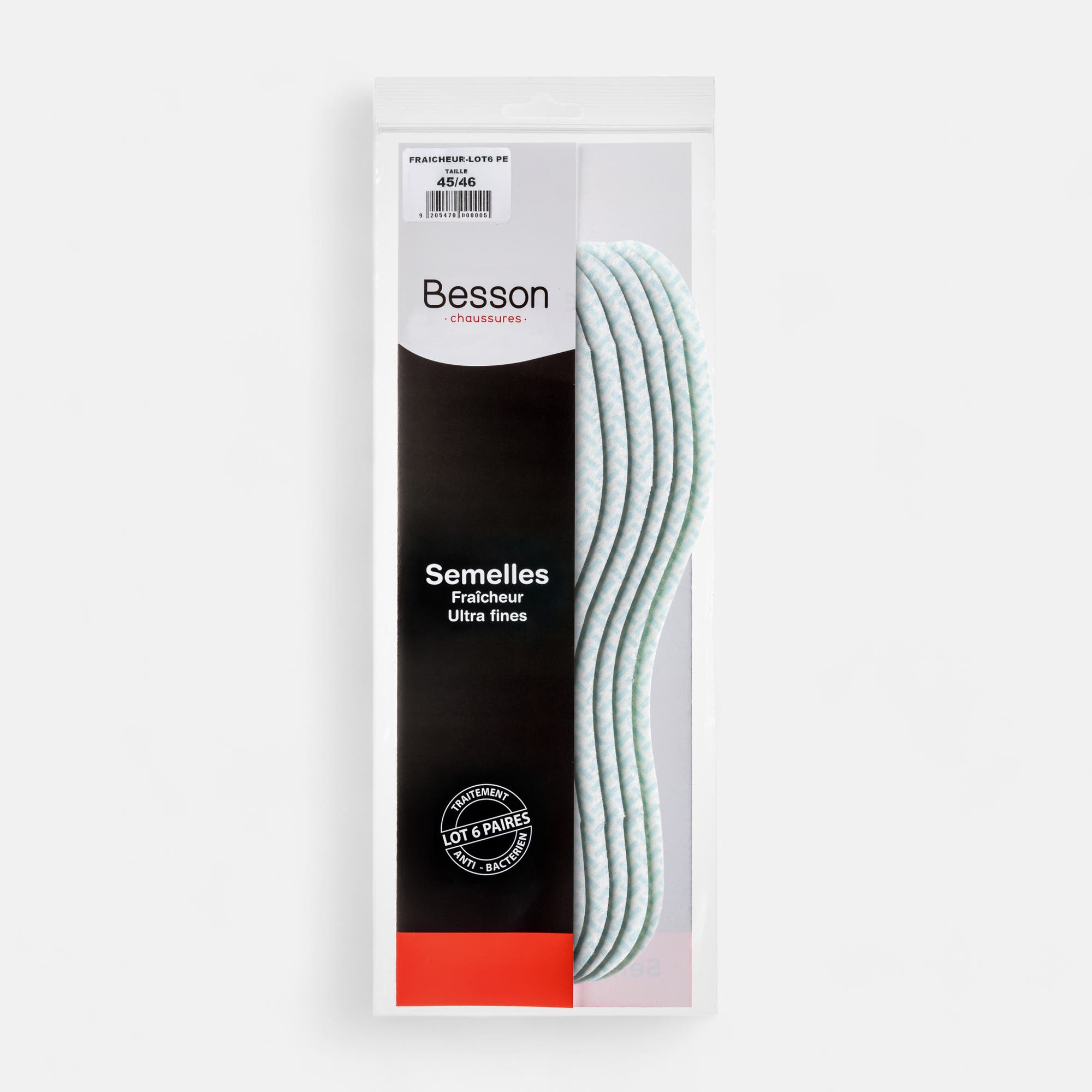 Semelles fraicheur 45 46 blanc